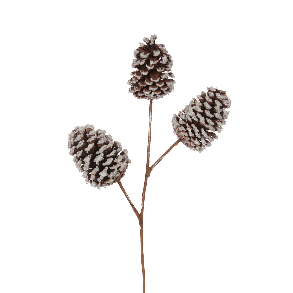 GLITTERED PINECONE PICK