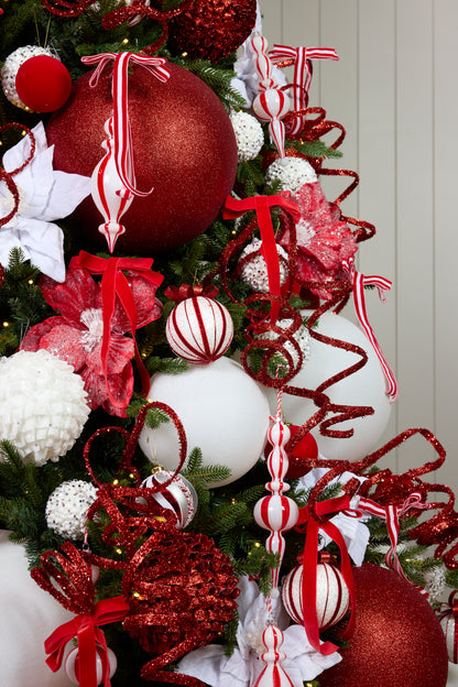 Peppermint Swirl Ornament Package - 5.5FT - 6FT