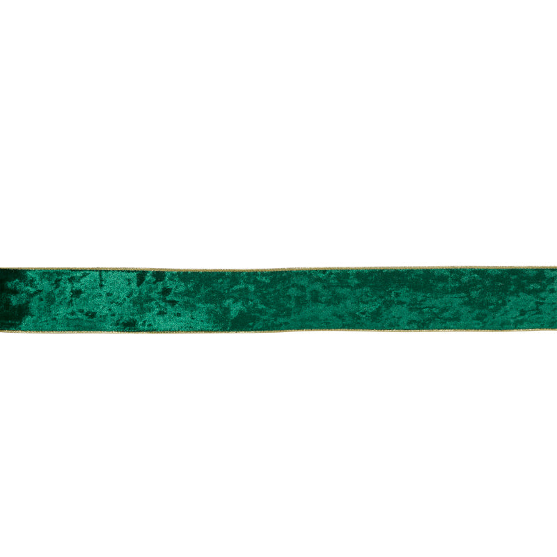 6.3cm Emerald Green Velvet Ribbon