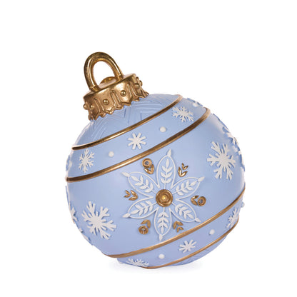 49 CM LED BLUE SNOWFLAKE BAUBLE DECOR