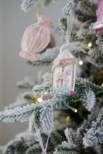 Enchanted Pink Carousel Hanging