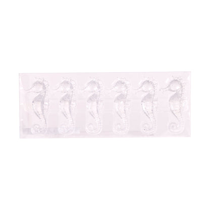 Set/6 Clear Sarhorse Ornaments