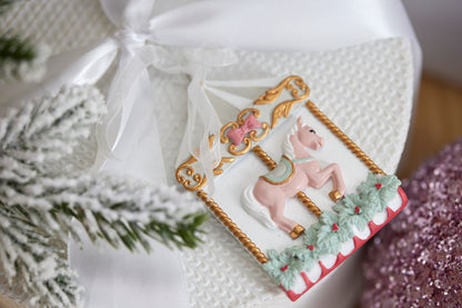 Enchanted Pink Carousel Hanging