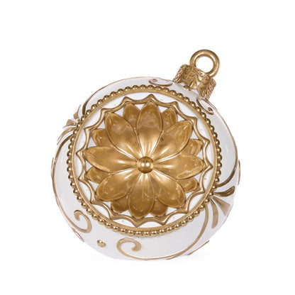 LED White And Gold Bauble Decor