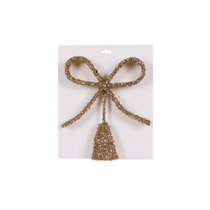 Champagne Bow Tree Topper