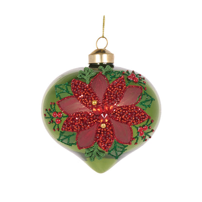 Elaborate Poinsettia Onion Bauble