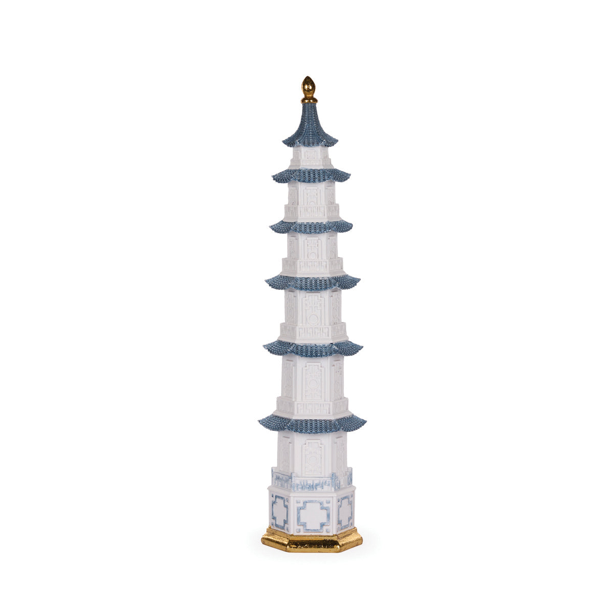 57cm Blue And White Pagoda