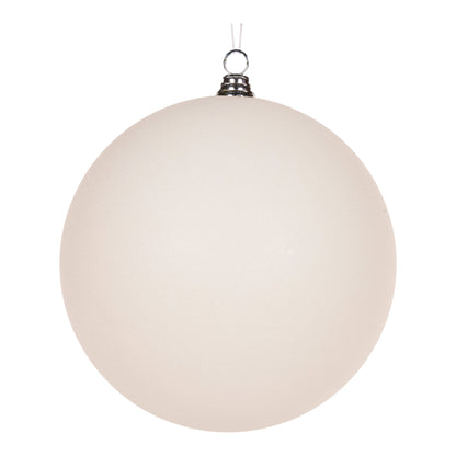 30cm White Glitter Bauble