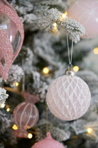 Pink Quilted Bauble