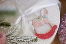 Load image into Gallery viewer, Enchanted Pink Rocking Horse Hanging
