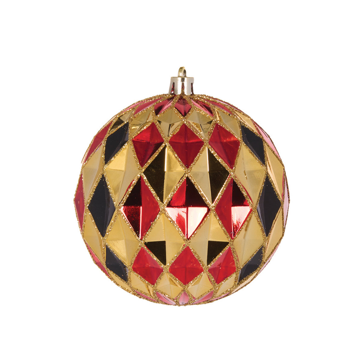 High Shine Gold And Black Traditional Harlequin