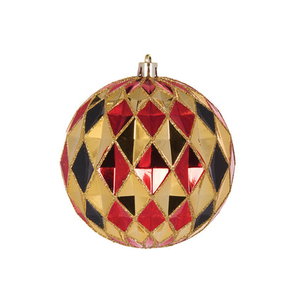 High Shine Gold And Black Traditional Harlequin