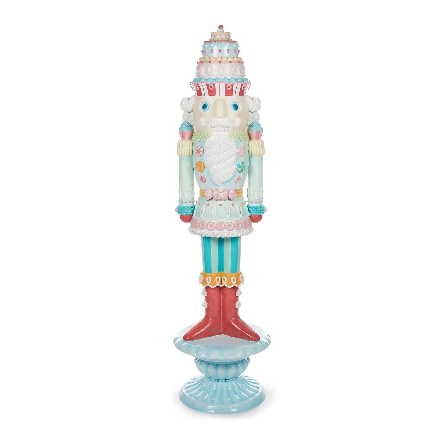 180Cm Candy Nutcracker On Pedestal