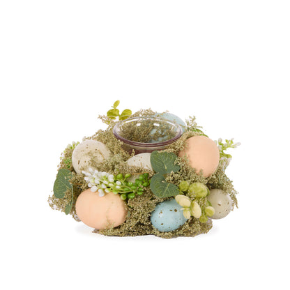 BLUE & GREEN EGGS T/LIGHT HOLDER