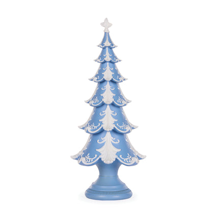 42 CM BLUE AND WHITE LAYERED TREE