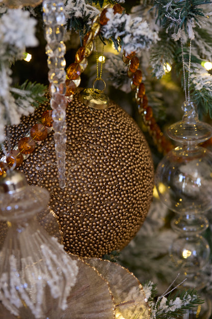 10 Cm Copper Caviar Bauble