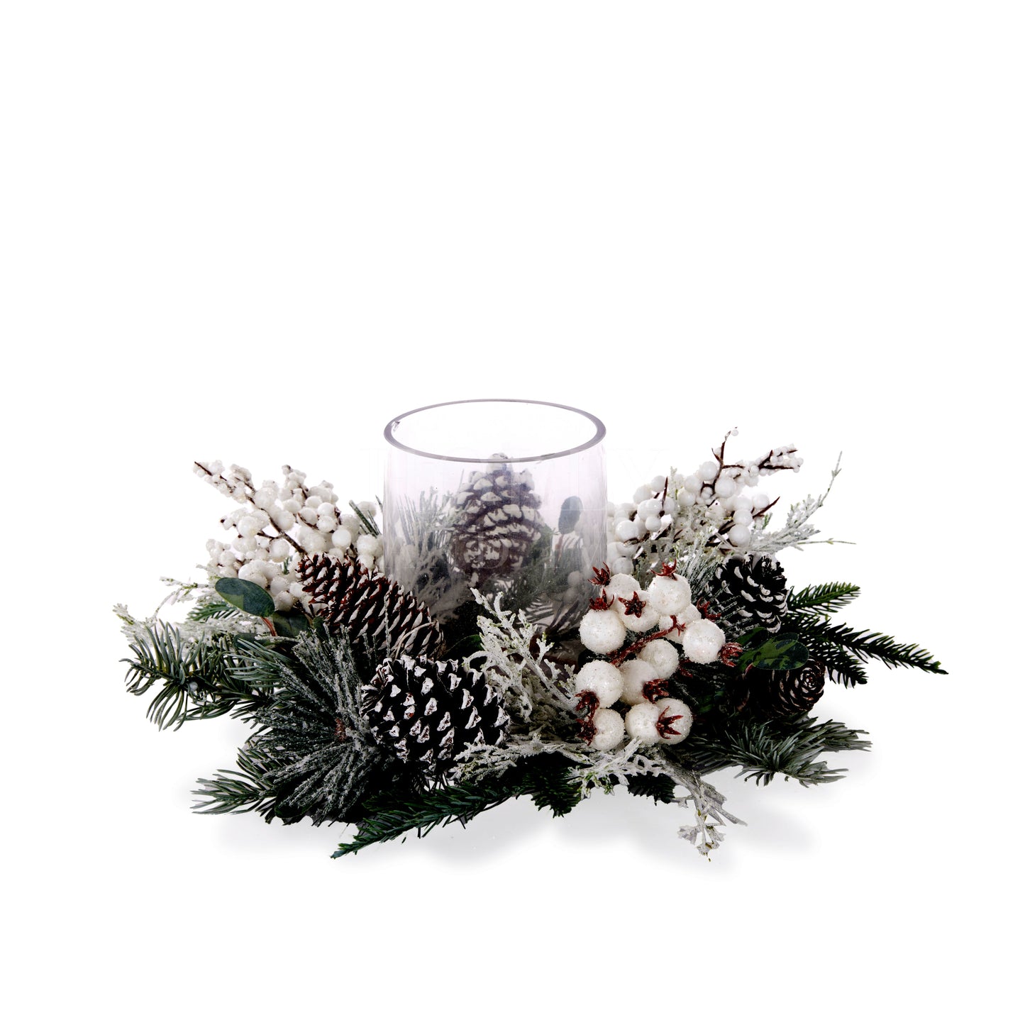 Winter Berry Candle Holder