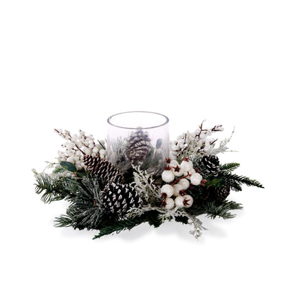 Winter Berry Candle Holder
