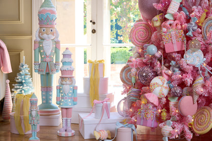 37Cm Pastel Piped Candy Nutcracker