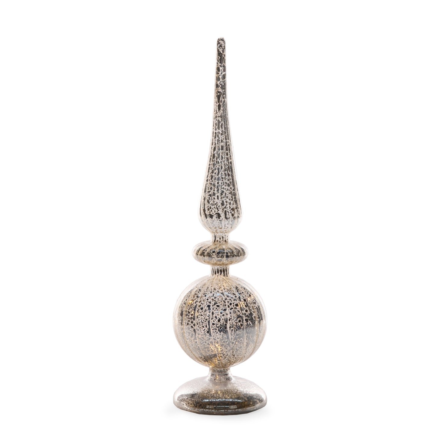 45cm Silver Mercury LED Finial