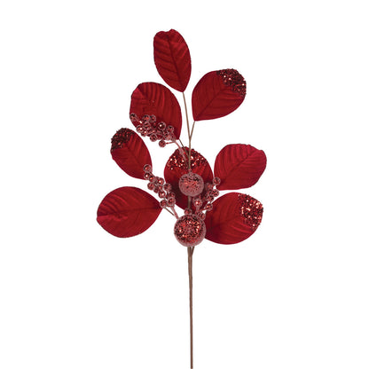 ELABORATE RED BERRY AND FOLIAGE SPRAY