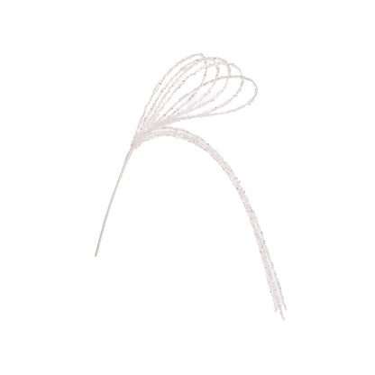 White Beaded Loop Spray