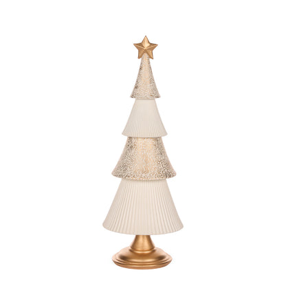 41 CM IVORY AND GOLD LAYERED TREE