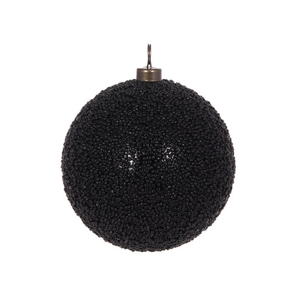 10 CM BLACK CAVIAR BAUBLE