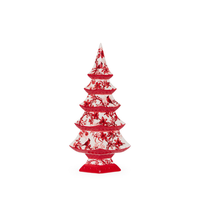 34cm Red Chinoiserie Christmas Tree