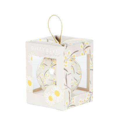 7.5Cm Artist Bauble - Golden Wattle