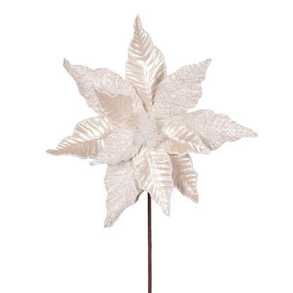 White Pearl Leaf Poinsettia