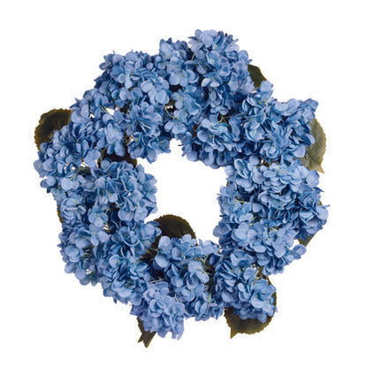 LUXE BLUE HYDRANGEA WREATH