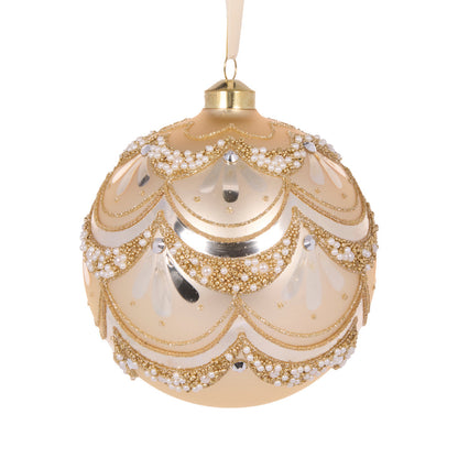 Gold Embellished Scalloped