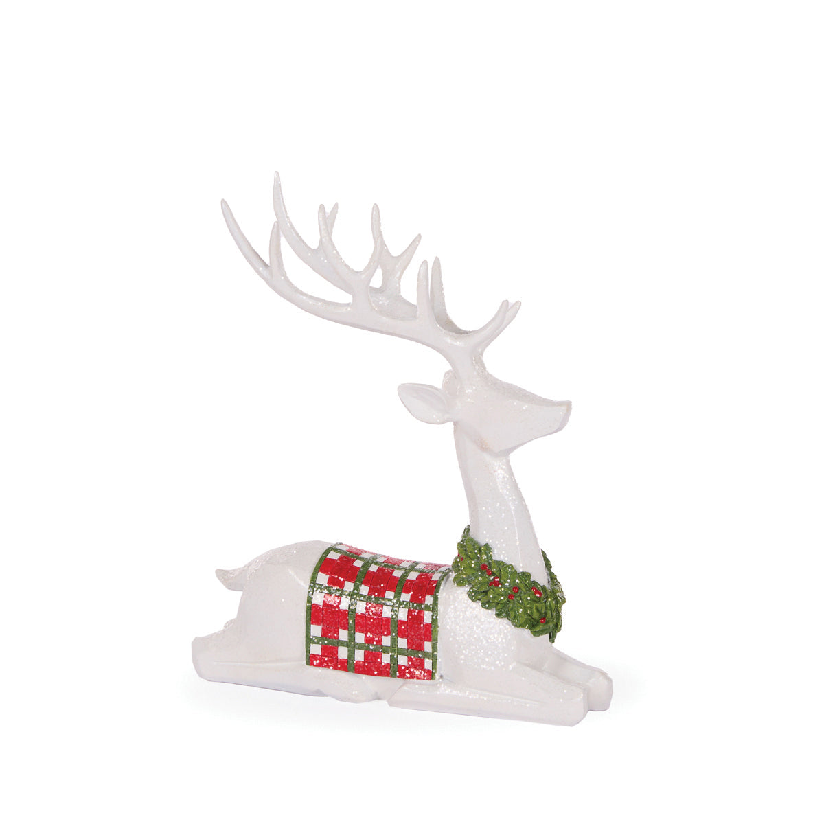 27cm Minimal Tartan Reindeer