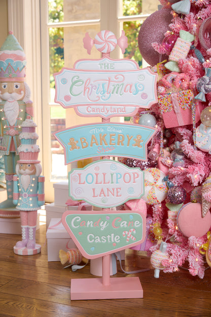 Pastel Lollipop Lane Sign