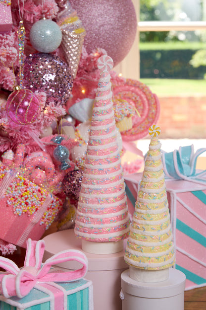 32Cm Sprinkles Cone Tree