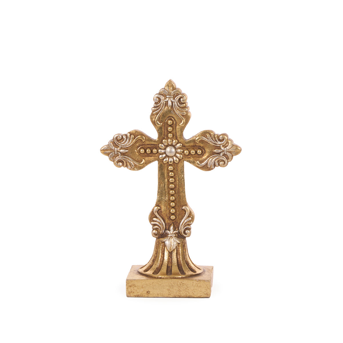 GOLD BEADED CROSS
