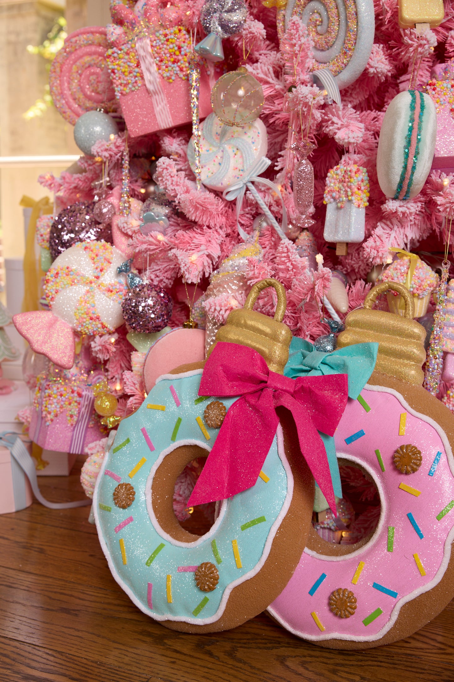 Pastel Pink Doughnut Wreath