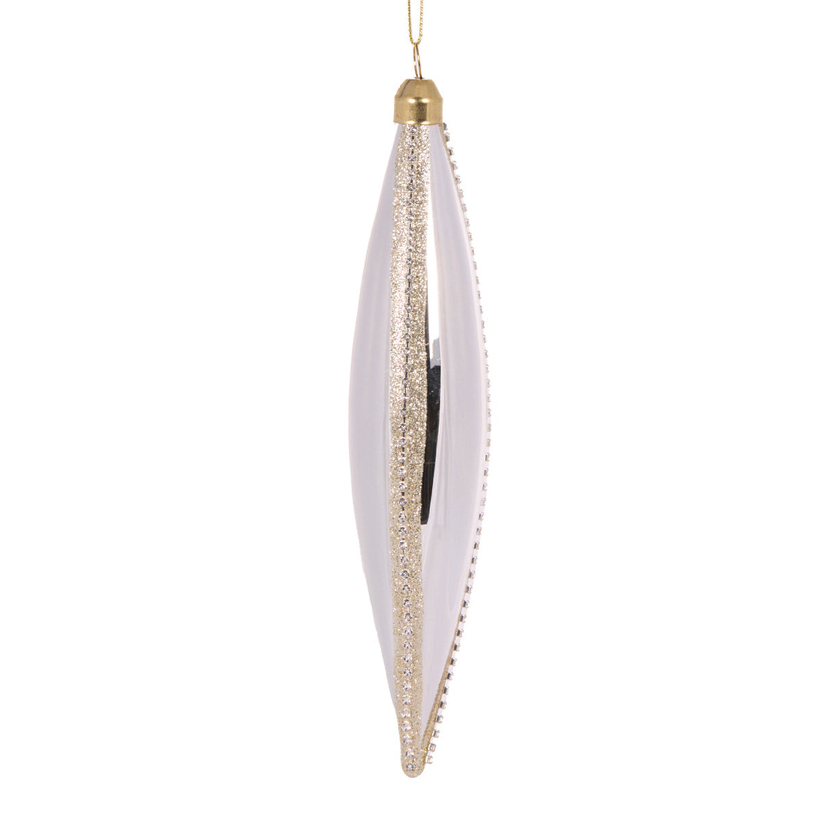 SILVER JEWELED LONG DROP