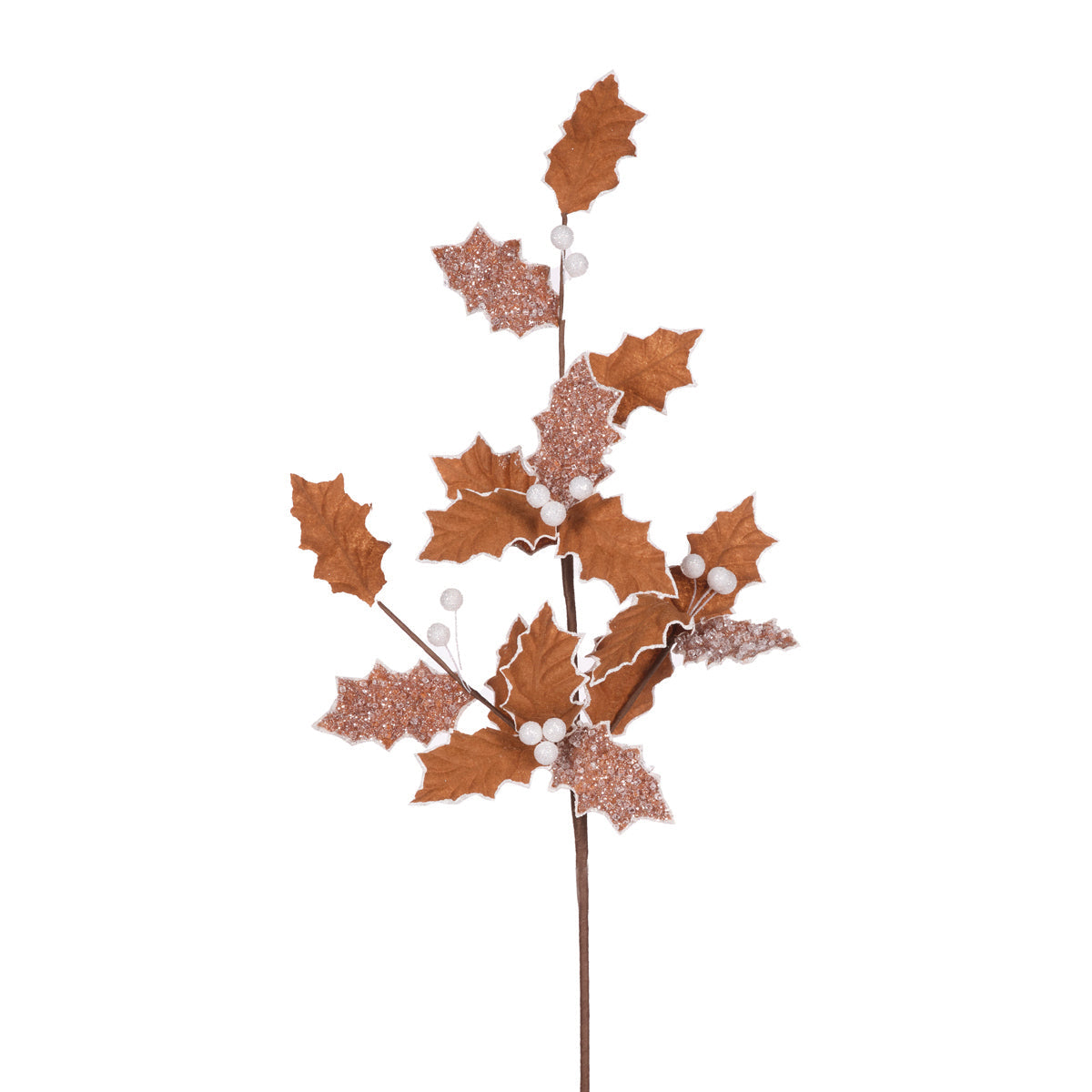 Gingerbread Holly Spray