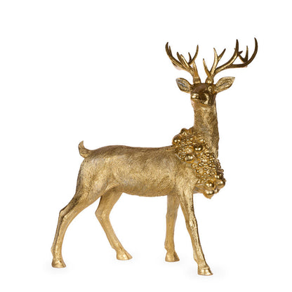 100cm Bronze Standing Harvest Reindeer