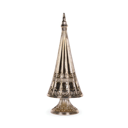 53 CM SILVER METALLIC DECO TREE