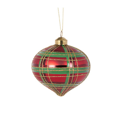 Traditional Tartan Onion Bauble