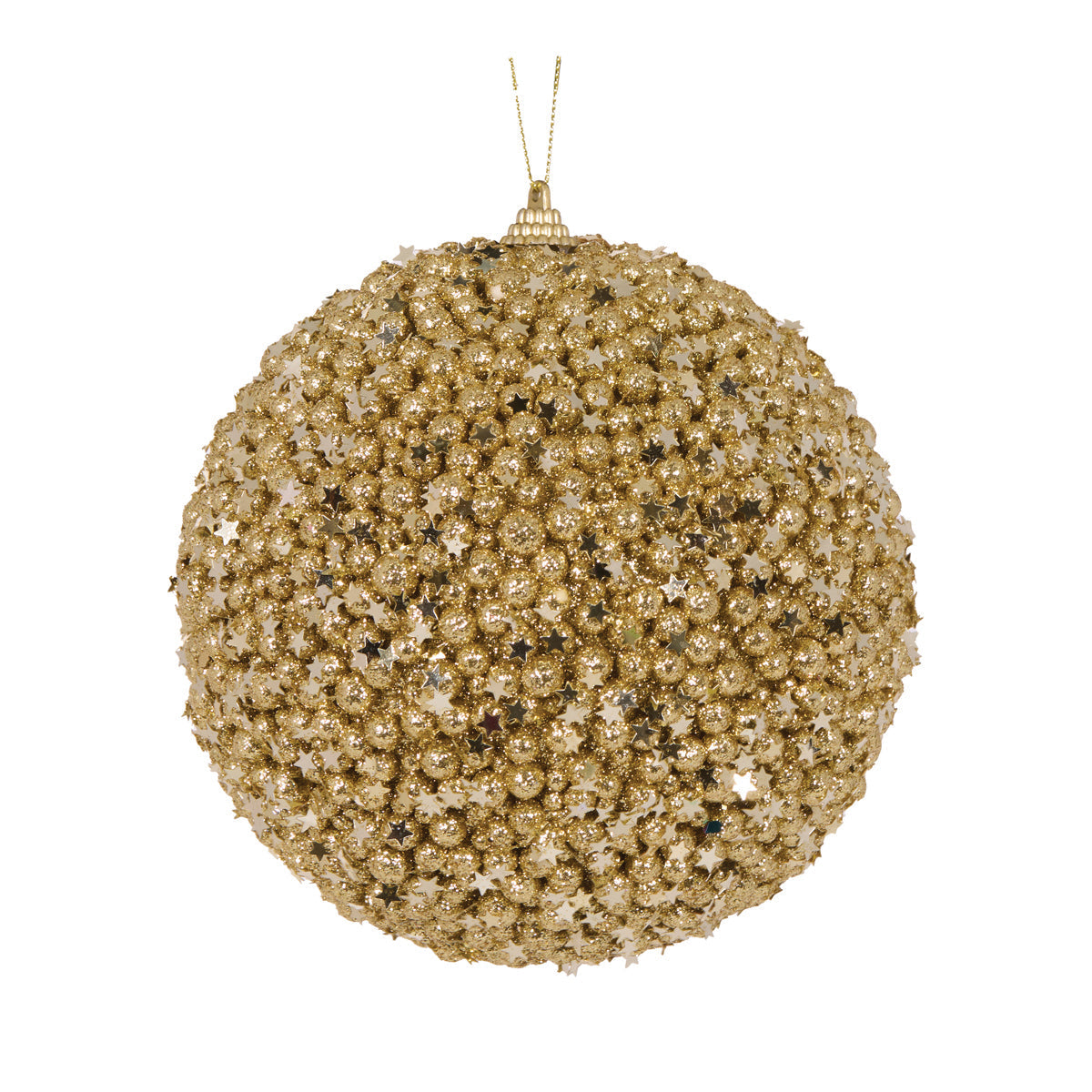 GOLD STARS BAUBLE.