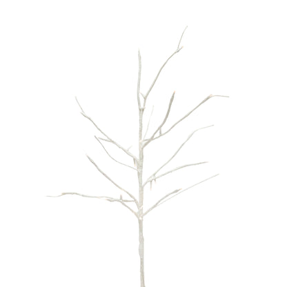 80cm LED White Glitter Branch Spray