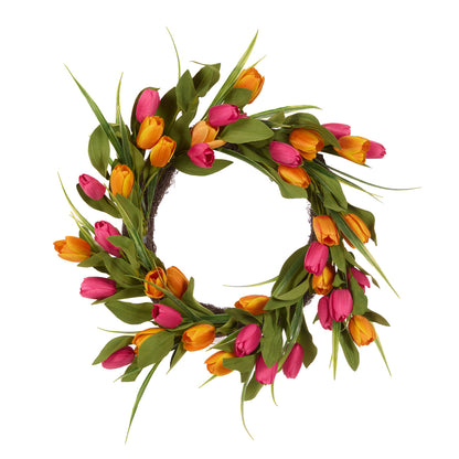 LUXE COLOURFUL TULIP WREATH