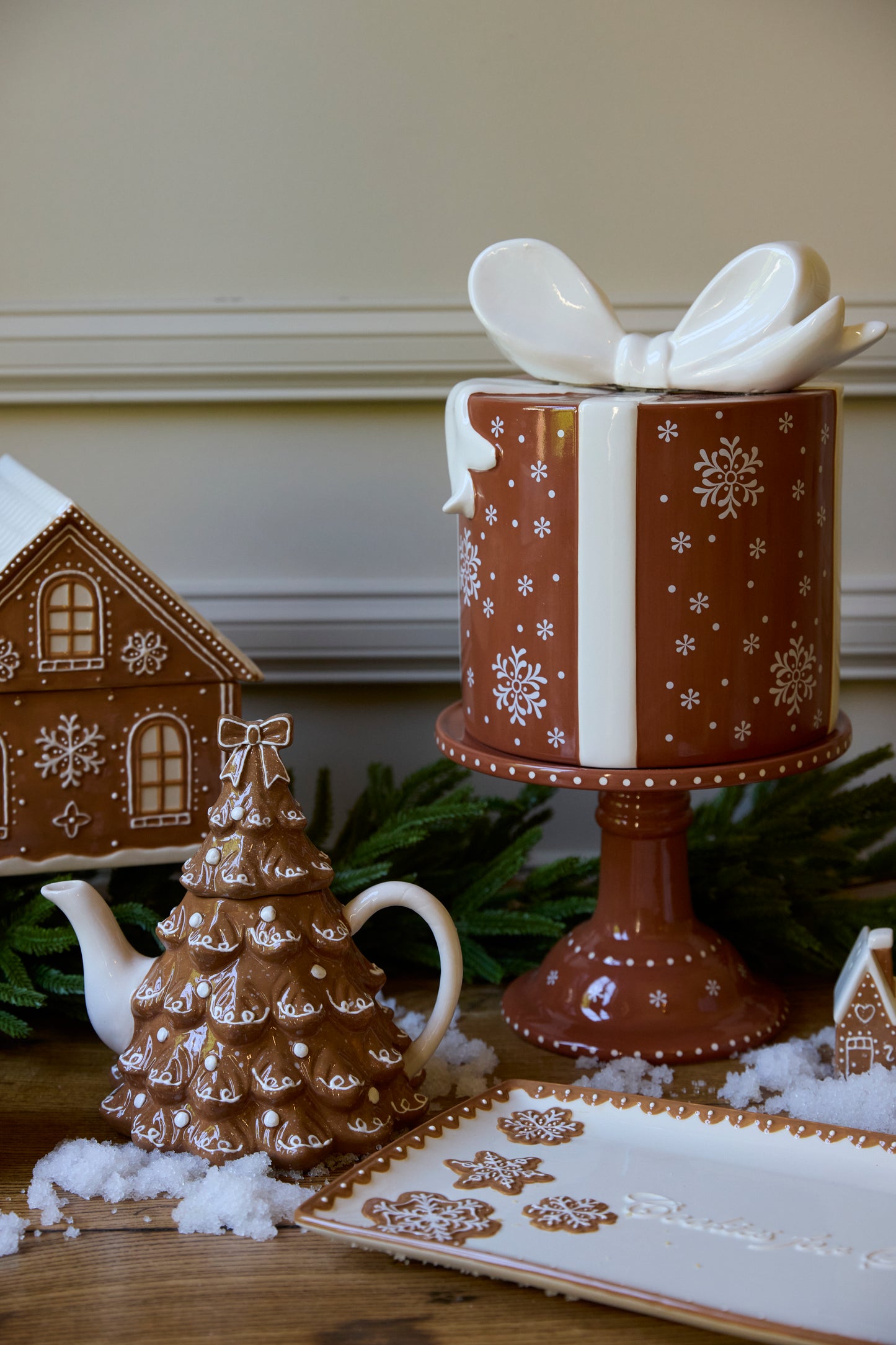 Ceramic Gingerbread Cookie Tray