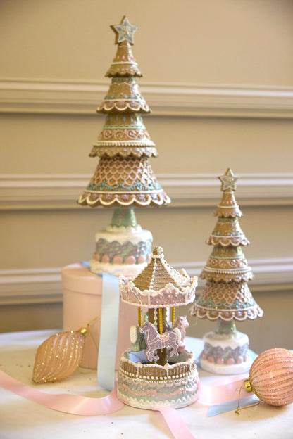 32.5Cm Elaborate Pastel Gingerbread Tree