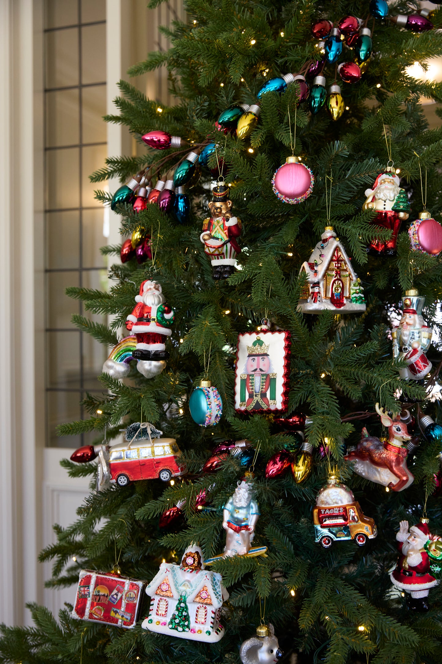 Retro Pastel Gingerbread House Hanging