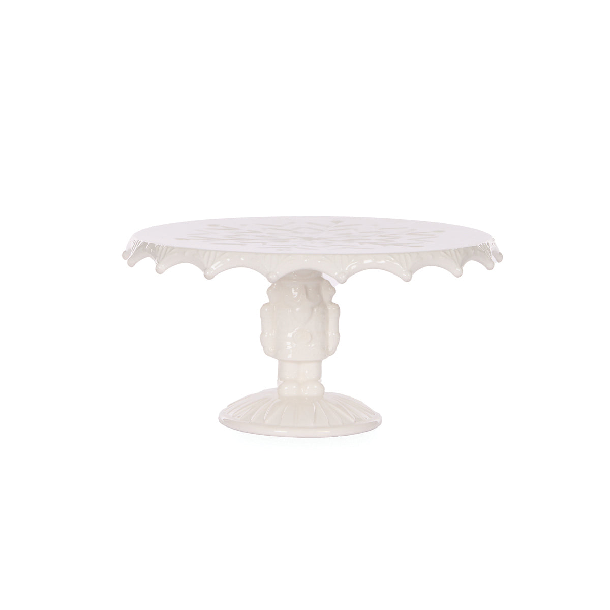 22 CM WHITE NUTCRACKER CAKE STAND